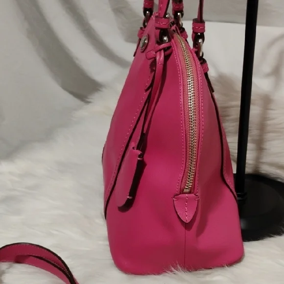 SALE! Authentic Coach Peyton Saffiano Cora Leather Domes Satchel W Strap - Picture 7 of 14